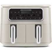 Resim Karaca Air Cook Duo Ev Yemeği XXXL 4+4 Litre Airfryer Starlight 8 Kişilik 