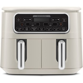 Resim Karaca Air Cook Duo Ev Yemeği XXXL 4+4 Litre Airfryer Starlight 8 Kişilik 
