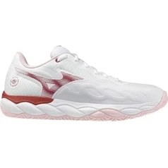 Resim Mizuno Wave Enforce Court Ac Kadın Tenis Ayakkabısı Beyaz / Kırmızı 