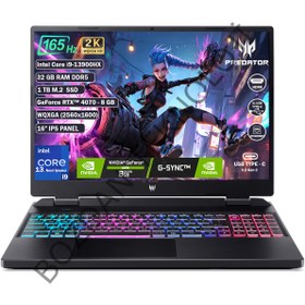 Resim Acer Predator Helios Neo Intel Core I9-13900HX 32 GB 1 Tb SSD RTX 4070 - 8 GB Freedos 16'' Wqxga (2560X1600) 165 Hz Taşınabilir Bilgisayar NH.QLVEY.001 