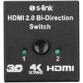 Resim Kaia Life S-Link SL-LU613, 2 Port Hdmı, Çift Yönlü Switch ve Splitter 