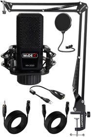 Resim Midex Mx-2020 Stf Stüdyo Kondenser Mikrofon Stand Filtre 