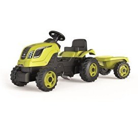 Resim Smoby XL Römorklu Pedallı Traktör - Yeşil 710130 