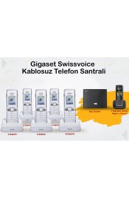 Resim Gigaset C530 6 Dahili Swissvoice Telsiz Kablosuz Telefon Santrali 