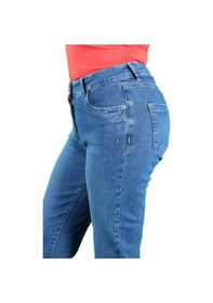 Resim Kadın Orta Mavi Mom Jeans Orta Mavi 