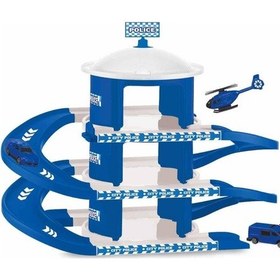 Resim Maxx Wheels 3 Katlı Otopark Garaj Seti 35351 Polis Açık Gri 