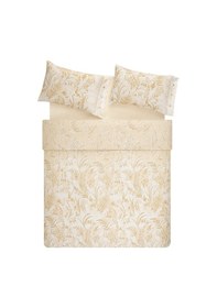 Resim Puffy Linda Çift Kişilik Saten Nevresim Takımı - Ekru Ekru 