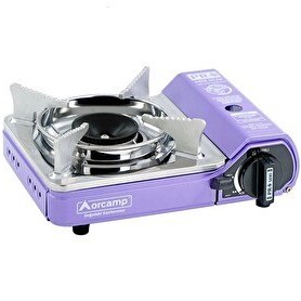 Resim Orcamp Pro Mini Çantalı Gaz Stop Emniyetli Kamp Ocağı Mor 
