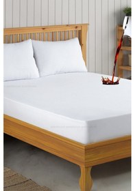 Resim Formeya Set Beyaz Mikro Fitted Sıvı Geçirmez TekKişilik Alez ve 2 Adet Yastık Alezi 