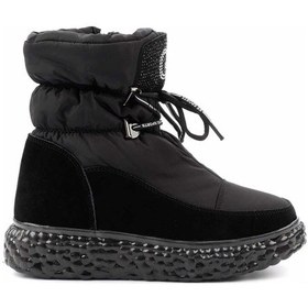 Resim Siyah Siyah Leather Kadın Bot & Bootie K02185347302 Siyah Siyah 