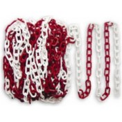 Resim Essafe 8 Mm Plastik Zincir Kırmızı Beyaz 100 Metre Ge 6000 