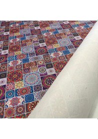 Resim Döşemelik Kumaş Dijital Baskı Patchwork Desen 
