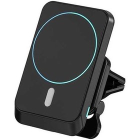 Resim Wondernest W-987 15w Manyetik Kablosuz Şarj Cihazı İphone Ve Akıllı Telefonlar İçin Araç Hava Çıkış Braketi Beyaz Beyaz 