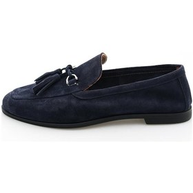 Resim Lacivert Süet Loafer 34307-Lacivert 
