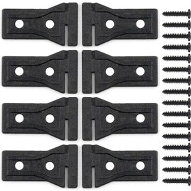 Resim Axıal Scx10 Iıı Kapı Menteşe Takımı - 1/10 Rc Tırmanma Araçları İçin Dayanıklı Abs Plastik 