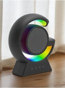 Resim ERDİNEKS Mini Boy v5.3 TWS Özellikli 5W RGB G Siyah Bluetooth Hoparlör 