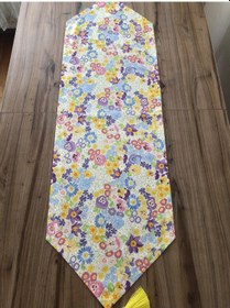 Resim Bahar Çiçekleri Desenli Runner Çok Renkli 