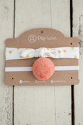 Resim Pixy Love Renkli Kız Bebek 2'li Bandana Set Hearty Pom 