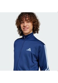 Resim Adidas Sportswear Basic 3-stripes French Terry Erkek Eşofman Takımı Mavi 