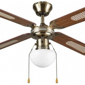 Resim Colours Lari Tavan Vantilatörü Ahşap Kanat 