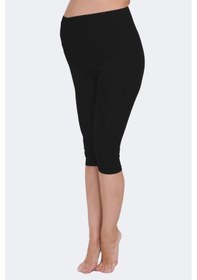 Resim Malabadi Kadın Siyah Modal Kapri Hamile Taytı 1902 SiYAH 