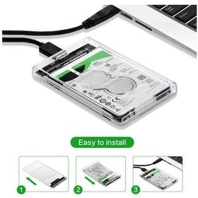 Resim 2.5 Usb 3.0 Harici Ssd Harddisk Hdd Kutusu Sata 4 TB Şeffaf Disk 