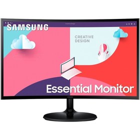 Resim Samsung Ls24c362eauxuf 24" 4ms 75hz 1920x1080 Vga/hdmı Full Hd Siyah Ips Led Monıtor Curved 