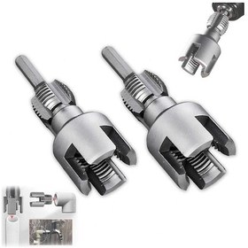 Resim Fortunelane 2 Adet Boru İç Dış Dişli Açıcı Seti, 1/2 + 3/4 İnç, Pratik Set 