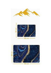 Resim Yıkanabilir Kaymaz Tabanlı Modern Desenli 2'li Banyo Paspas Takımı Bps0017 Renkli 