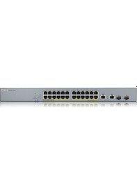 Resim Zyxel Gs1350 26Hp 26 Port Yönetilebilir Poe Swıtch 375 Watt 