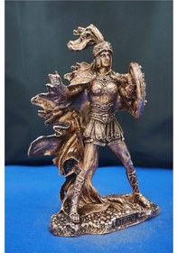 Resim Athena Savaş Tanrıçası 26 Cm Mitolojik Heykel, Ev Dekor Ve Hediyelik Biblo Bakır 