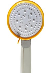 Resim Ayarlanabilir 5 Fonksiyonlu Yüksek Basınçlı Duş Başlığı ,çelik Örgülü Lüks Duş Hortumu 150 Cm Set Sarı 