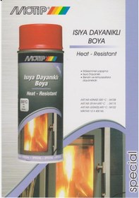 Resim Motip Isıya Dayanıklı Sprey Boya Mat Gri 400 Ml - 600 C 