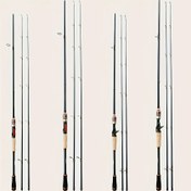 Resim Dünya famous su golf sporları açık hava dinlenme balıkçılığı 1.8m/2.1m farklı gerilme çubukları ile 2 bölümden (M/ML) karbon fiber av teli, kerevit, som ve farklı su tipleri için uygun, metal askılı segmental tutucu, Kore 27T karbon fiber malzeme, güçlü ve sağlam, tatil hediyesi için mükemmel seçim 