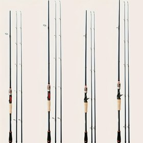 Resim Dünya famous su golf sporları açık hava dinlenme balıkçılığı 1.8m/2.1m farklı gerilme çubukları ile 2 bölümden (M/ML) karbon fiber av teli, kerevit, som ve farklı su tipleri için uygun, metal askılı segmental tutucu, Kore 27T karbon fiber malzeme, güçlü ve sağlam, tatil hediyesi için mükemmel seçim 