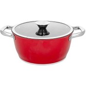 Resim Aryıldız Trendy Induction Prestige 24 CM Kırmızı Derin Tencere 