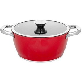 Resim Aryıldız Trendy Induction Prestige 24 CM Kırmızı Derin Tencere 