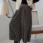 Resim Kadınlar İçin Şık Pantolon - Koyu Kahverengi & Siyah, Esnemez Formal ve Günlük Pantolon, Makinede Yıkanabilir Her Mevsim Kullanım, Rahat Moda, Benzersiz Doku Tasarımı, Yüksek Kaliteli Kumaş, Bol Kesim, Yetişkin Kadınlar İçin 