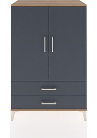 Resim Hyperion Dolap 3 Raflı 2 Çekmeceli 2 Kapaklı 88x44x134 Çam-an... Çam 