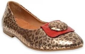 Resim Mammamia D25Ya-7225 Günlük Leopar Kadın Babet, ROSE LEOPAR/KIRMIZI RUGAN, 