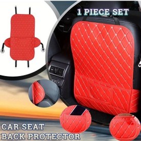 Resim Dashanshop Kırmızı Beyaz 1 Adet Oto Kolçak Koruyucu Depoluz Cepli Tüm Araçlara Uyumlu 