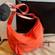 Resim Şık Kadınlar İçin Çapraz Vücut Mantı Çantası - Çok Fonksiyonlu Günlük Omuz Çantası, Geniş Kapasiteli, Hafif, 8 Farklı Renk Seçeneği, Püskül Detaylı Naylon Kumaş, Katlanabilir Ayarlanabilir Askılı, Fermuarlı, Polyester Astar, Her Mevsim Kullanıma Uygun, Şehir Temalı Moda Aksesuar 