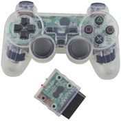 Resim Beyaz-kablosuz Gamepad Sony Ps2 Denetleyicisi İçin Playstation 2 Konsolu Joystick Çift Titreşim Şok Joypad Kablosuz Controle 
