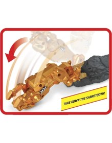 Resim Hot Wheels Monster Trucks Aksiyona Başlangıç Oyun Seti Sabretooth Showdown Hero GYL09-GYL10 