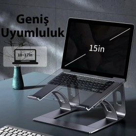 Resim Hobilinka Ally Mc LS653 Premium Ergonomik Alüminyum Laptop-Bilgisayar STANDI-(5775) 