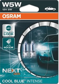 Resim Osram Cool Blue Intense Next Gen W5W Ampul 4000K 12V 5W 2 Ad... 