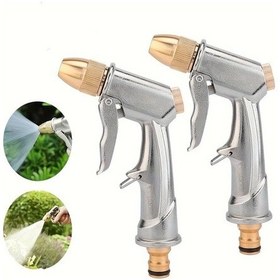 Resim Willowhaven 2 Adet Yüksek Basınç Paslanmaz Çelik Bahçe Hortumu Başlığı Pirinç Bağlantılı 