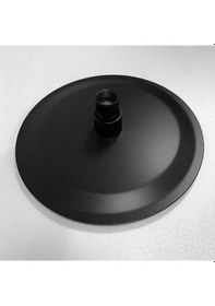 Resim Fause Tepe Duş Başlığı Oval Slim 304 Metal 25 Cm Siyah Ktd106-B Siyah 