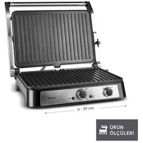 Resim Karaca Toastmate Grill 2000 W 6 Dilim Izgara Tost Makinesi 