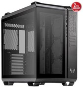 Resim TUF Gaming GT502 Temperli Cam Usb Type-C Siyah Atx Mid-Tower siyah Oyuncu Kasası Asus